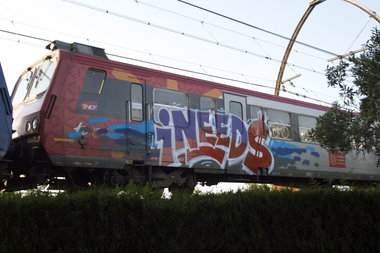 Graffiti Train - Photo by strasbourgraffiti