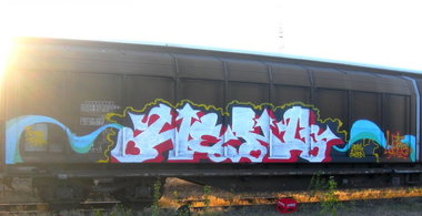 Graffiti Train - Photo by strasbourgraffiti