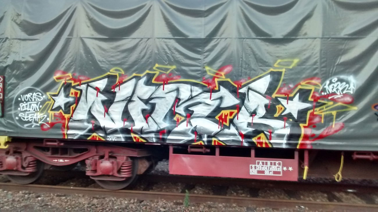 Graffiti Train - Photo by strasbourgraffiti