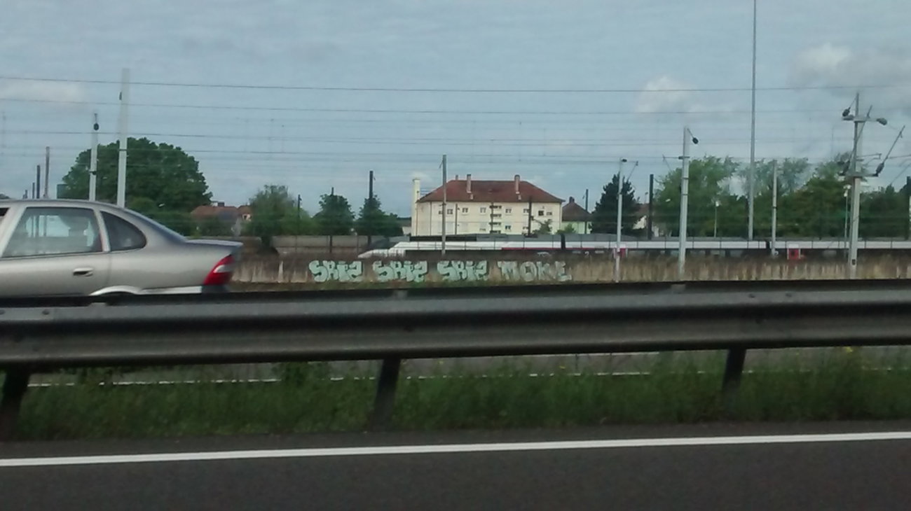 Graffiti Bombing - Photo by strasbourgraffiti