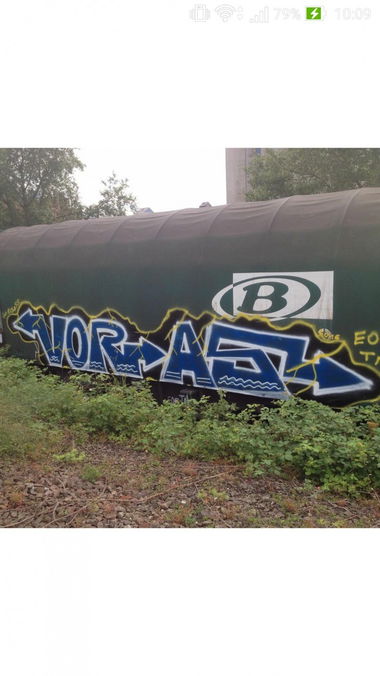 Graffiti Train - Photo by strasbourgraffiti