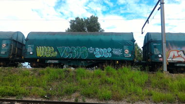 Graffiti Train - Photo by strasbourgraffiti