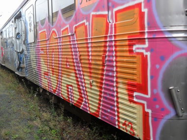 Graffiti Train - Photo by strasbourgraffiti