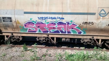 Graffiti Train - Photo by strasbourgraffiti