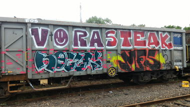 Graffiti Train - Photo by strasbourgraffiti