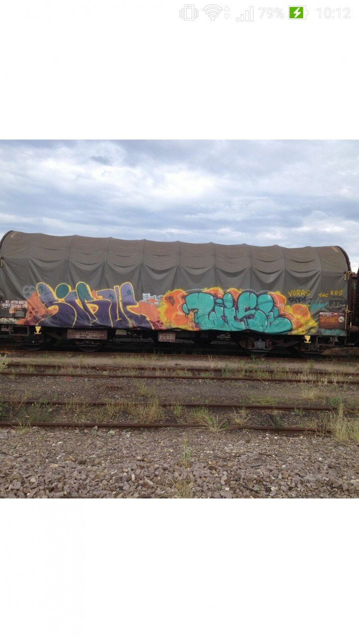 Graffiti Train - Photo by strasbourgraffiti