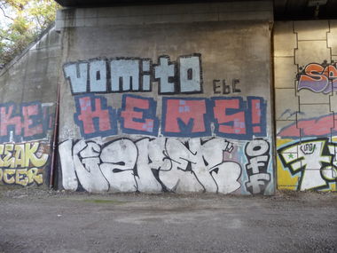 Graffiti Bombing - Photo by strasbourgraffiti