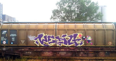 Graffiti Train - Photo by strasbourgraffiti