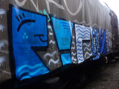Graffiti Train - Photo by strasbourgraffiti
