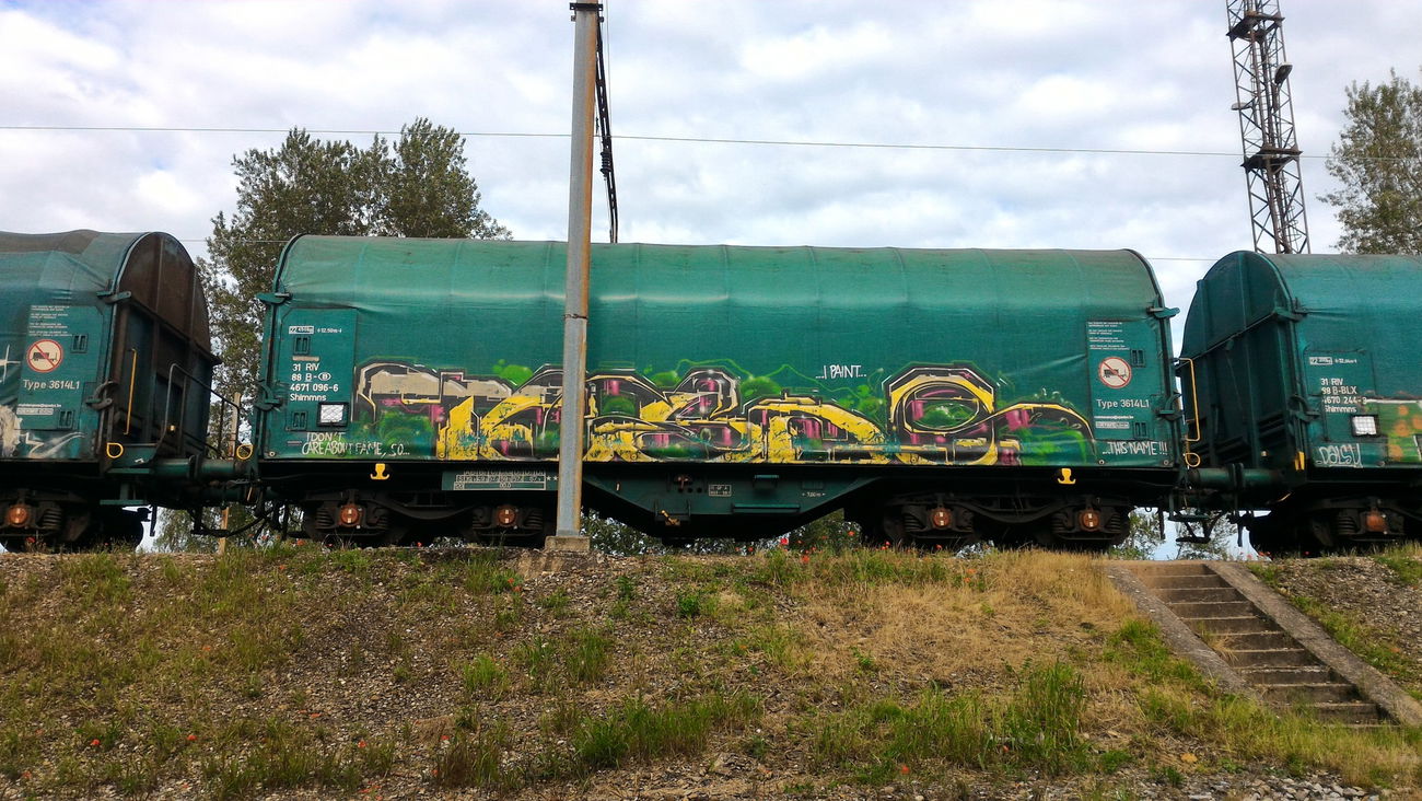 Graffiti Train - Photo by strasbourgraffiti