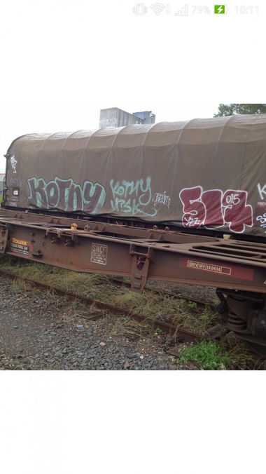 Graffiti Train - Photo by strasbourgraffiti