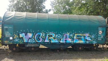 Graffiti Train - Photo by strasbourgraffiti