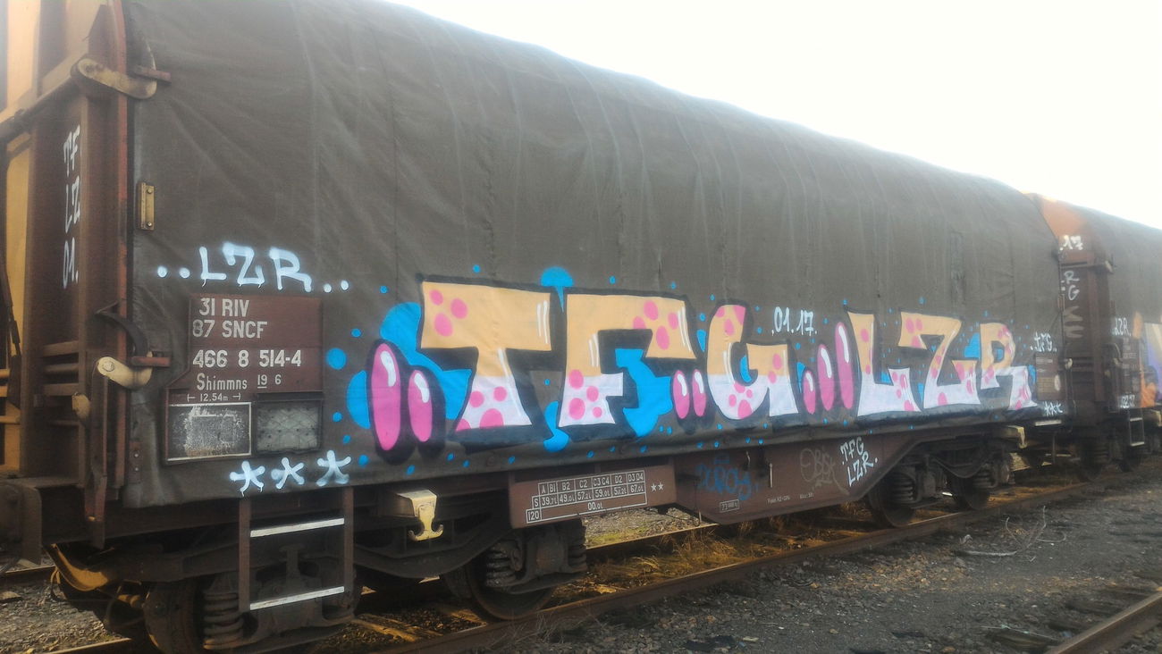 Graffiti Train - Photo by strasbourgraffiti