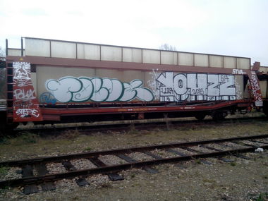 Graffiti Train - Photo by strasbourgraffiti
