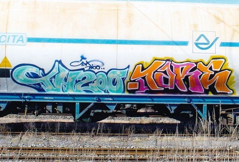 Graffiti Train - Photo by strasbourgraffiti