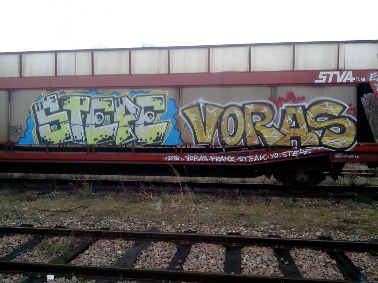 Graffiti Train - Photo by strasbourgraffiti