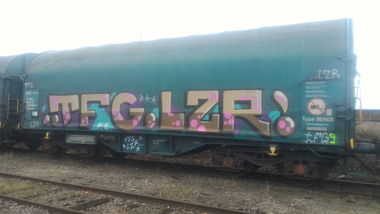 Graffiti Train - Photo by strasbourgraffiti