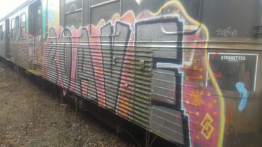 Graffiti Train - Photo by strasbourgraffiti