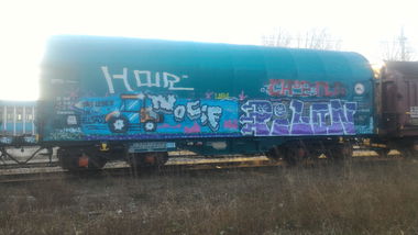 Graffiti Train - Photo by strasbourgraffiti