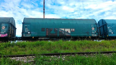 Graffiti Train - Photo by strasbourgraffiti
