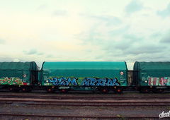 Graffiti Train - Photo by strasbourgraffiti