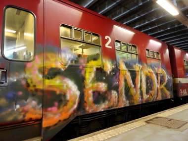 Graffiti Train - Photo by strasbourgraffiti
