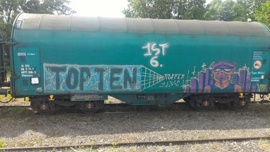 Graffiti Train - Photo by strasbourgraffiti