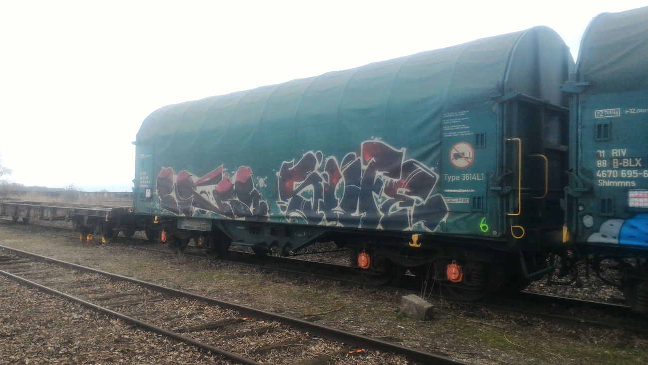 Graffiti Train - Photo by strasbourgraffiti