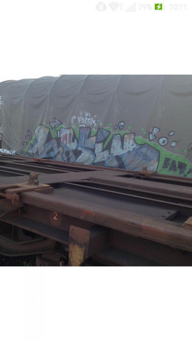 Graffiti Train - Photo by strasbourgraffiti