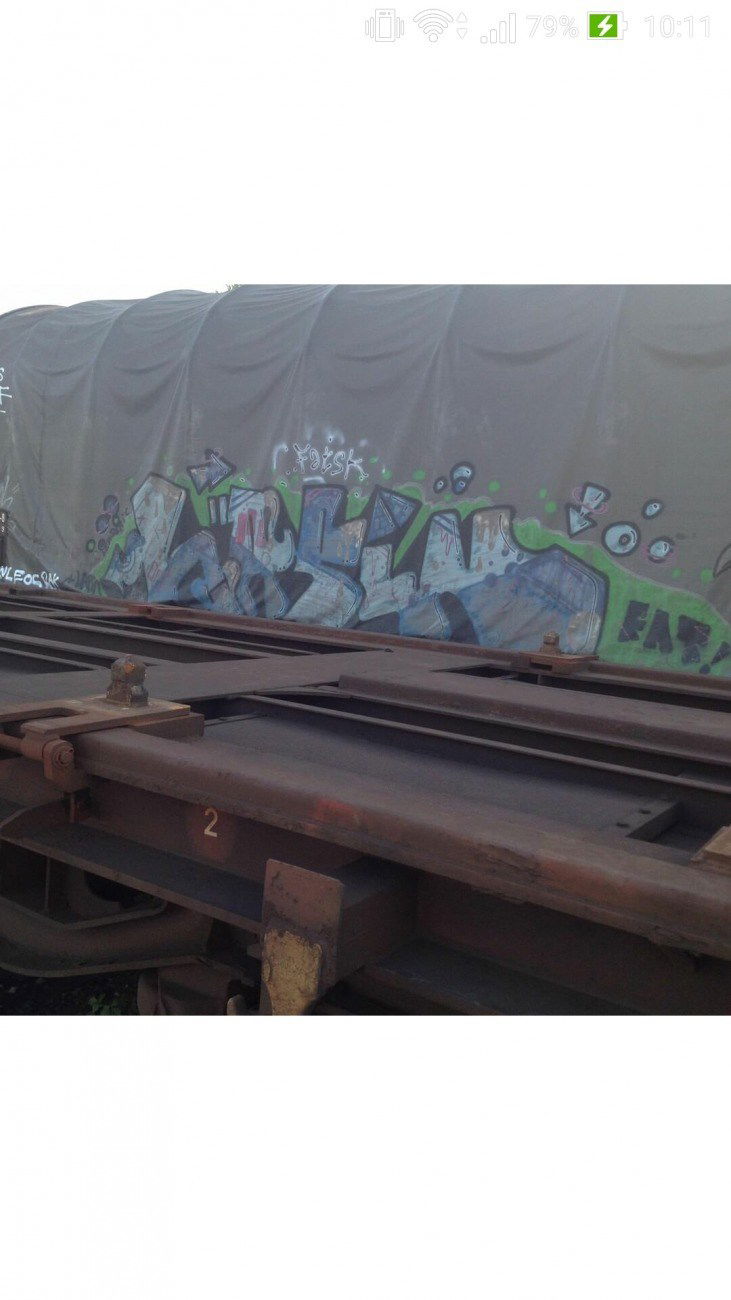 Graffiti Train - Photo by strasbourgraffiti