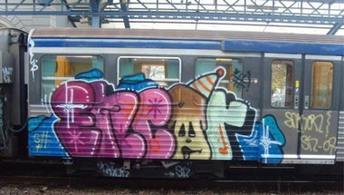 Graffiti Train - Photo by strasbourgraffiti
