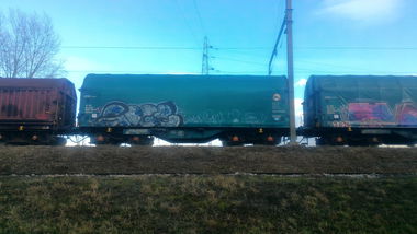 Graffiti Train - Photo by strasbourgraffiti