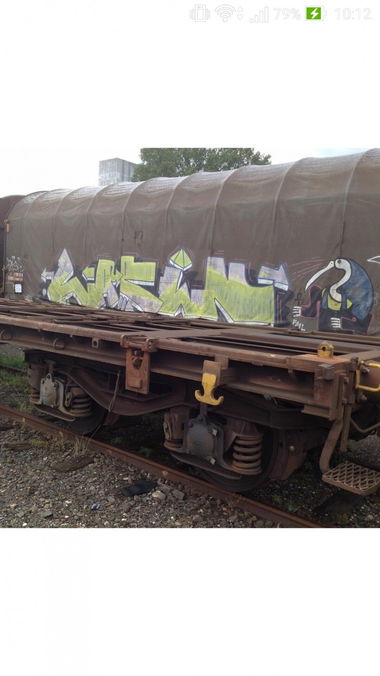 Graffiti Train - Photo by strasbourgraffiti