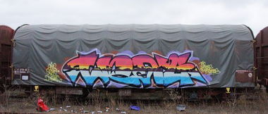 Graffiti Train - Photo by strasbourgraffiti