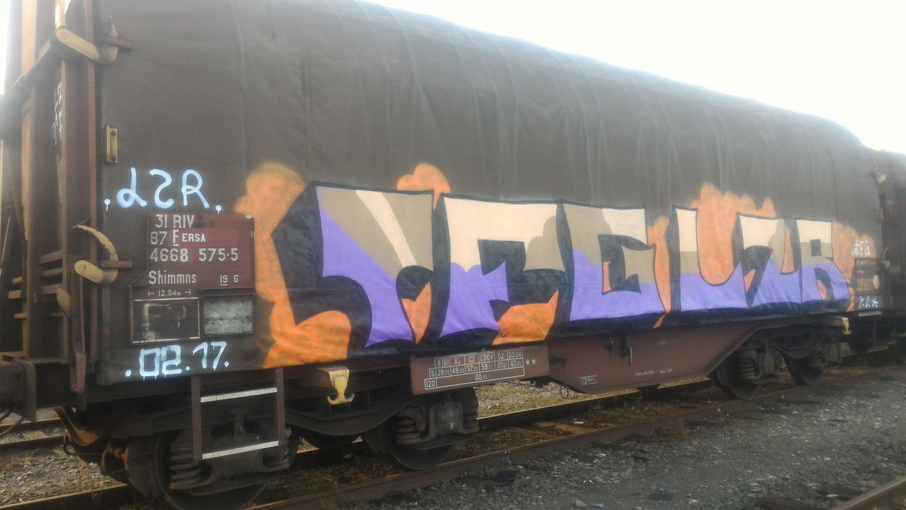 Graffiti Train - Photo by strasbourgraffiti