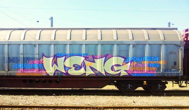 Graffiti Train - Photo by strasbourgraffiti