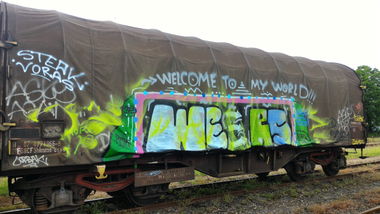 Graffiti Train - Photo by strasbourgraffiti