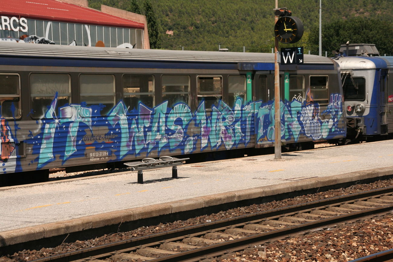 Graffiti Train - Photo by strasbourgraffiti