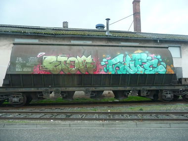 Graffiti Train - Photo by strasbourgraffiti