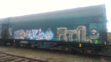 Graffiti Train - Photo by strasbourgraffiti