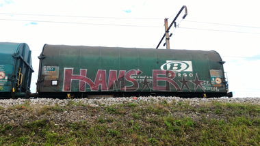 Graffiti Train - Photo by strasbourgraffiti