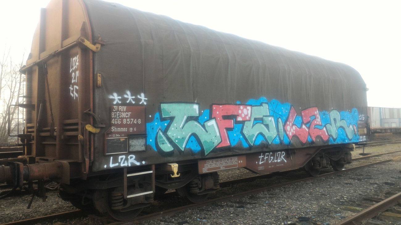 Graffiti Train - Photo by strasbourgraffiti