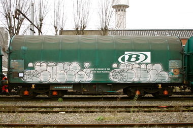 Graffiti Train - Photo by strasbourgraffiti