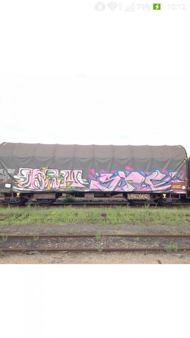 Graffiti Train - Photo by strasbourgraffiti