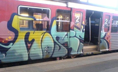 Graffiti Train - Photo by strasbourgraffiti