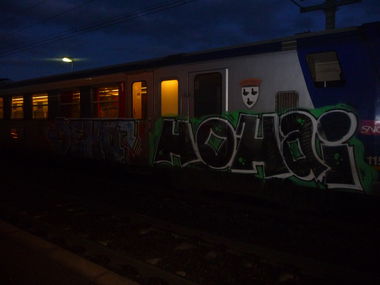 Graffiti Train - Photo by strasbourgraffiti