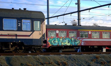 Graffiti Train - Photo by strasbourgraffiti