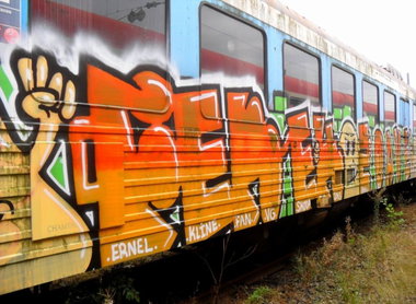 Graffiti Train - Photo by strasbourgraffiti