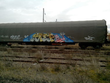 Graffiti Train - Photo by strasbourgraffiti