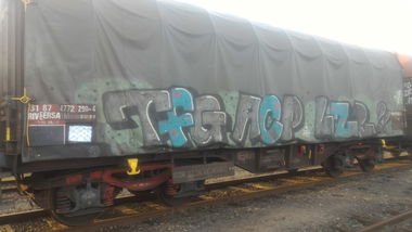 Graffiti Train - Photo by strasbourgraffiti